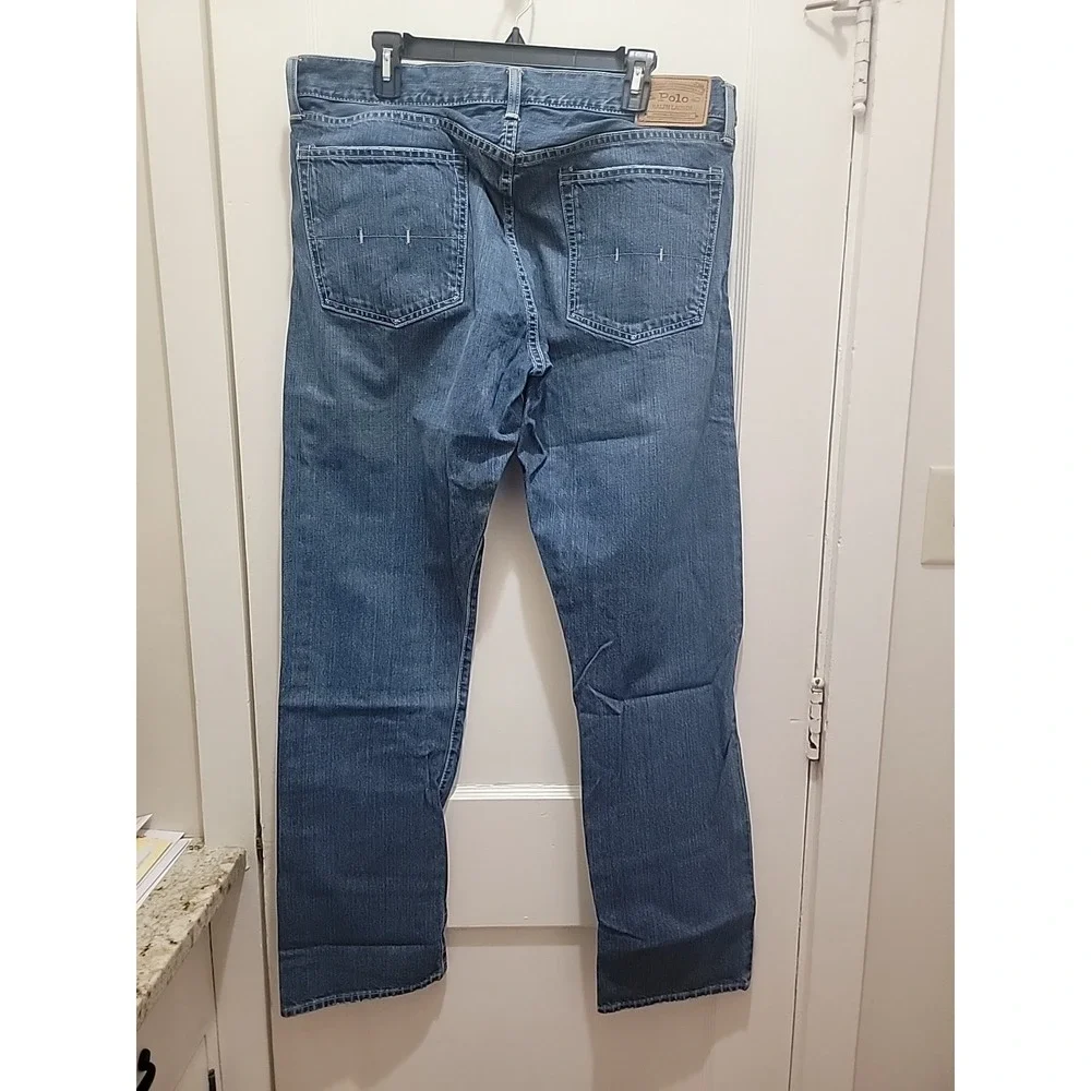 Vintage Polo Ralph Lauren Authentic Dungarees Jeans Men's 36x34 Dark Wash Denim